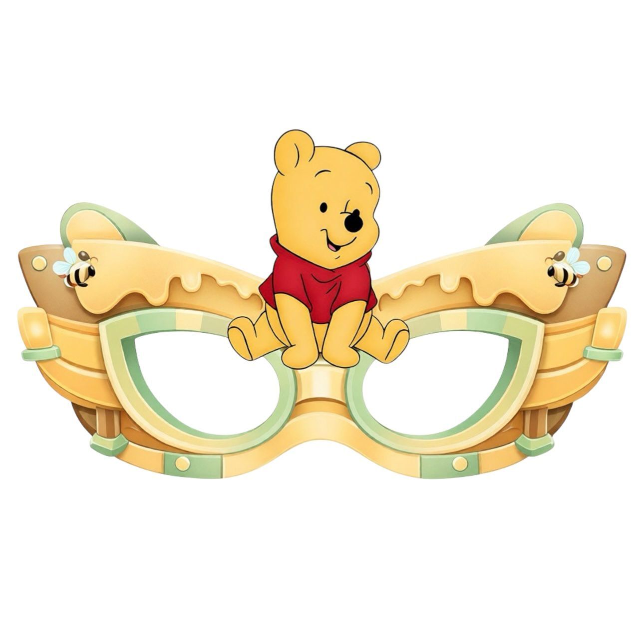 Winnie The Pooh Karton Maske 6 Adet