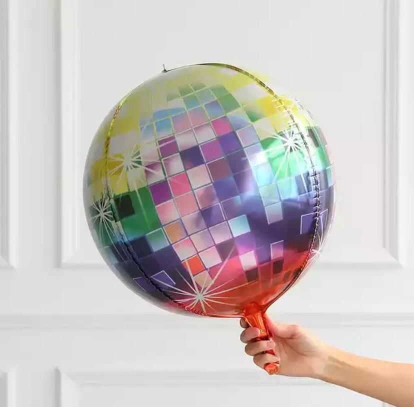 RENKLİ DİSCO TOPU FOLYO BALON