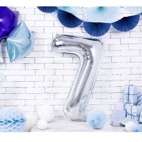 100CM 7 GÜMÜŞ RAKAM BALON