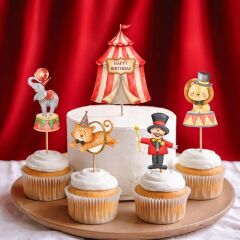 Sirk Teması Pasta Süsü