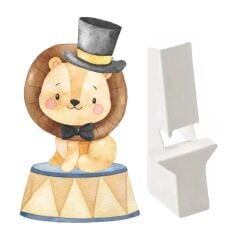 Sirk Aslanı Ayaklı Maket Pano