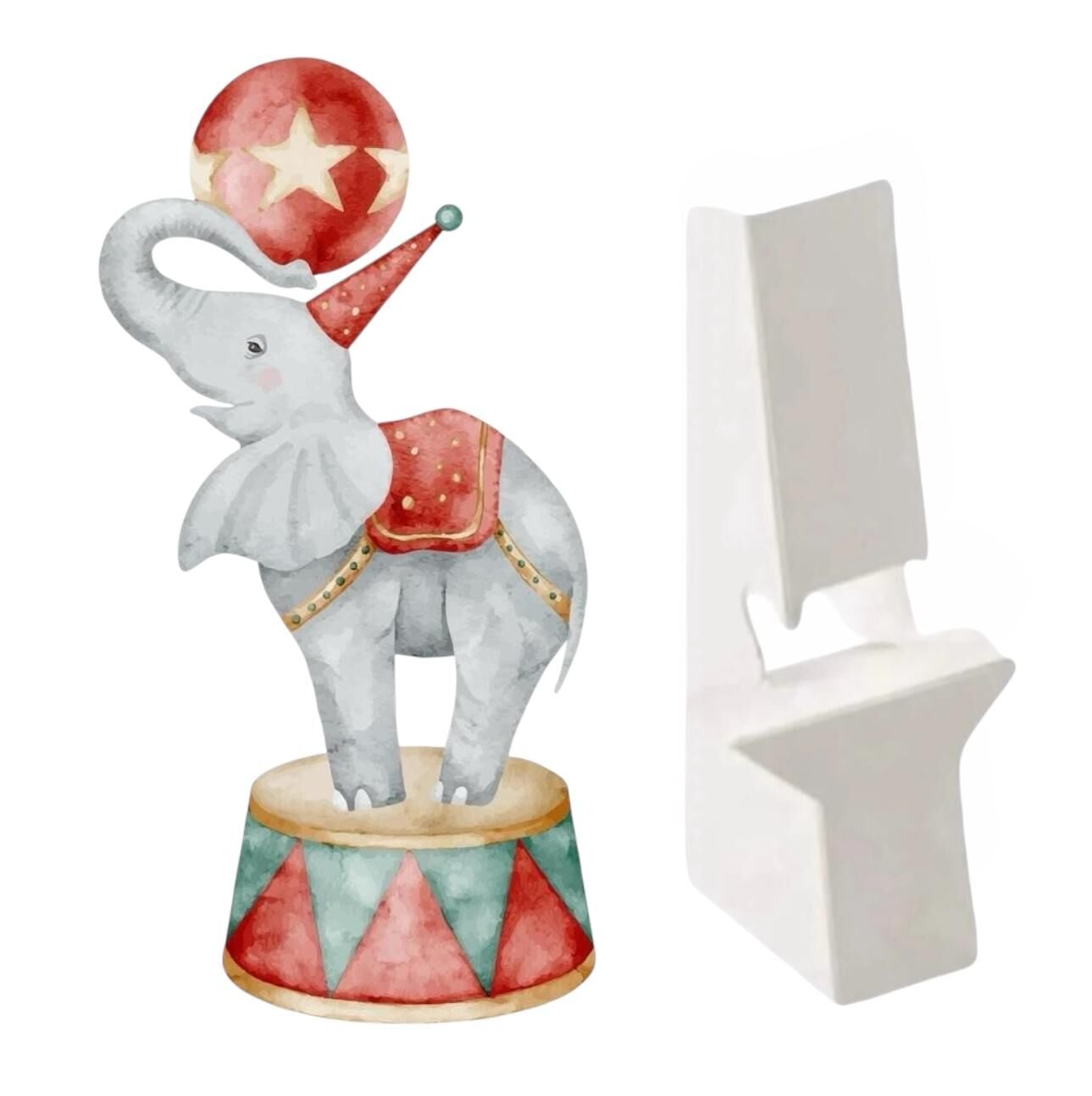 Sirk Fili Ayaklı Maket Pano