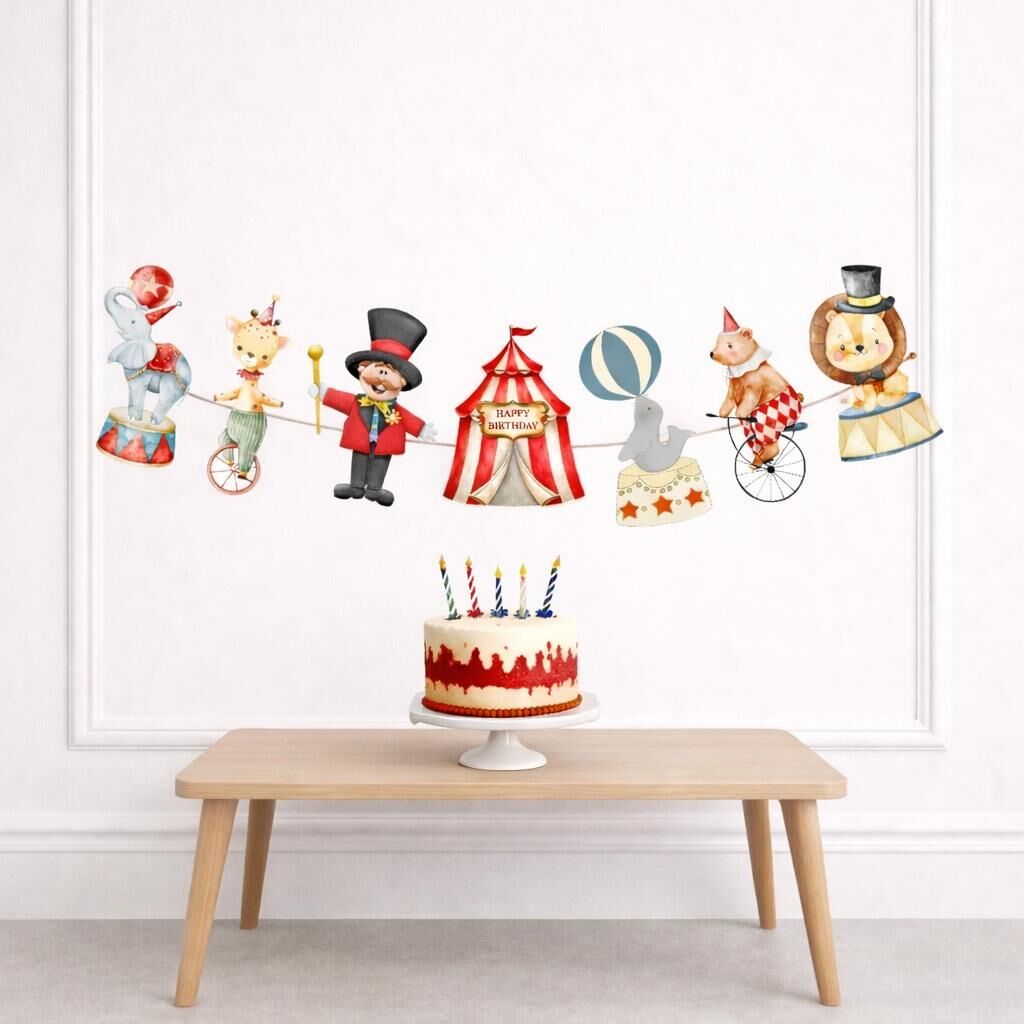 Sirk Teması Dekoratif Banner