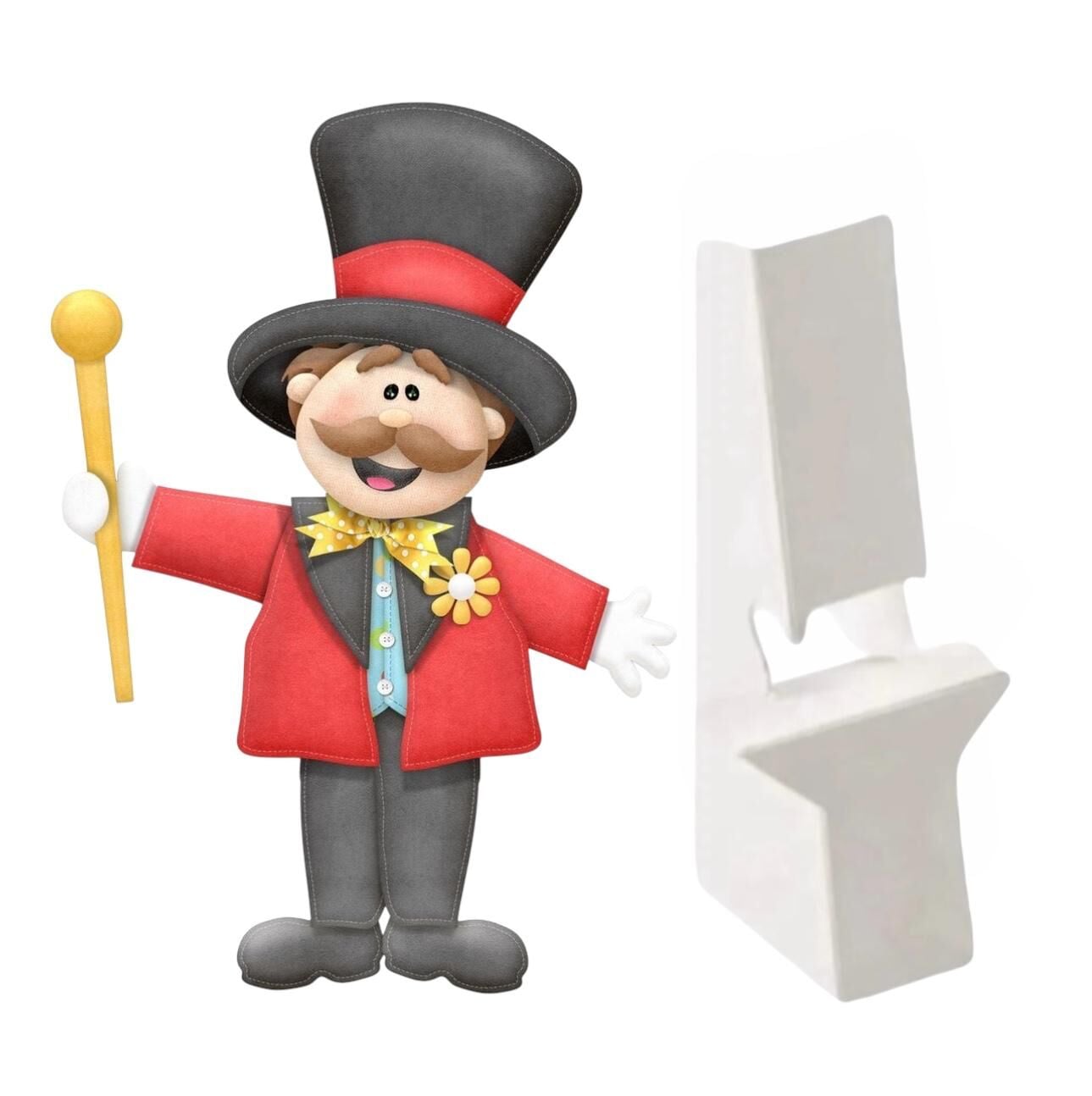 Sirk Adam Ayaklı Maket Pano