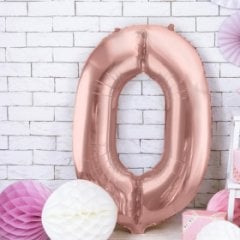100CM 0 ROSEGOLD RAKAM BALON