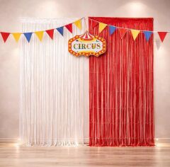 Sirk Teması Fon Konsepti