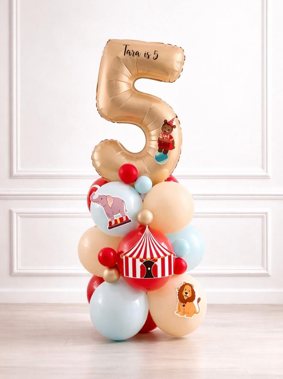 Sirk Teması Rakam Balon Kit