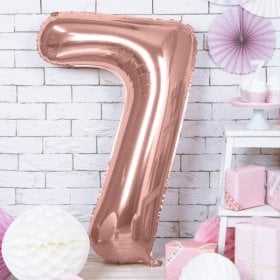 100CM 7 ROSEGOLD RAKAM BALON