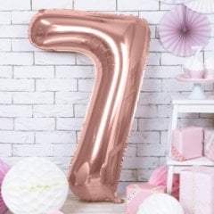 100CM 7 ROSEGOLD RAKAM BALON