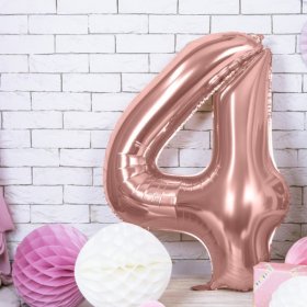100CM 4 ROSEGOLD RAKAM BALON