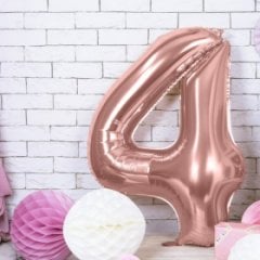 100CM 4 ROSEGOLD RAKAM BALON
