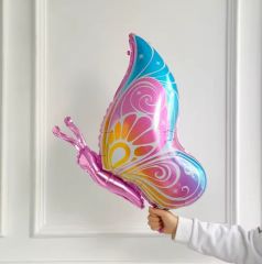 Altın Karnaval Kelebek Folyo Balon