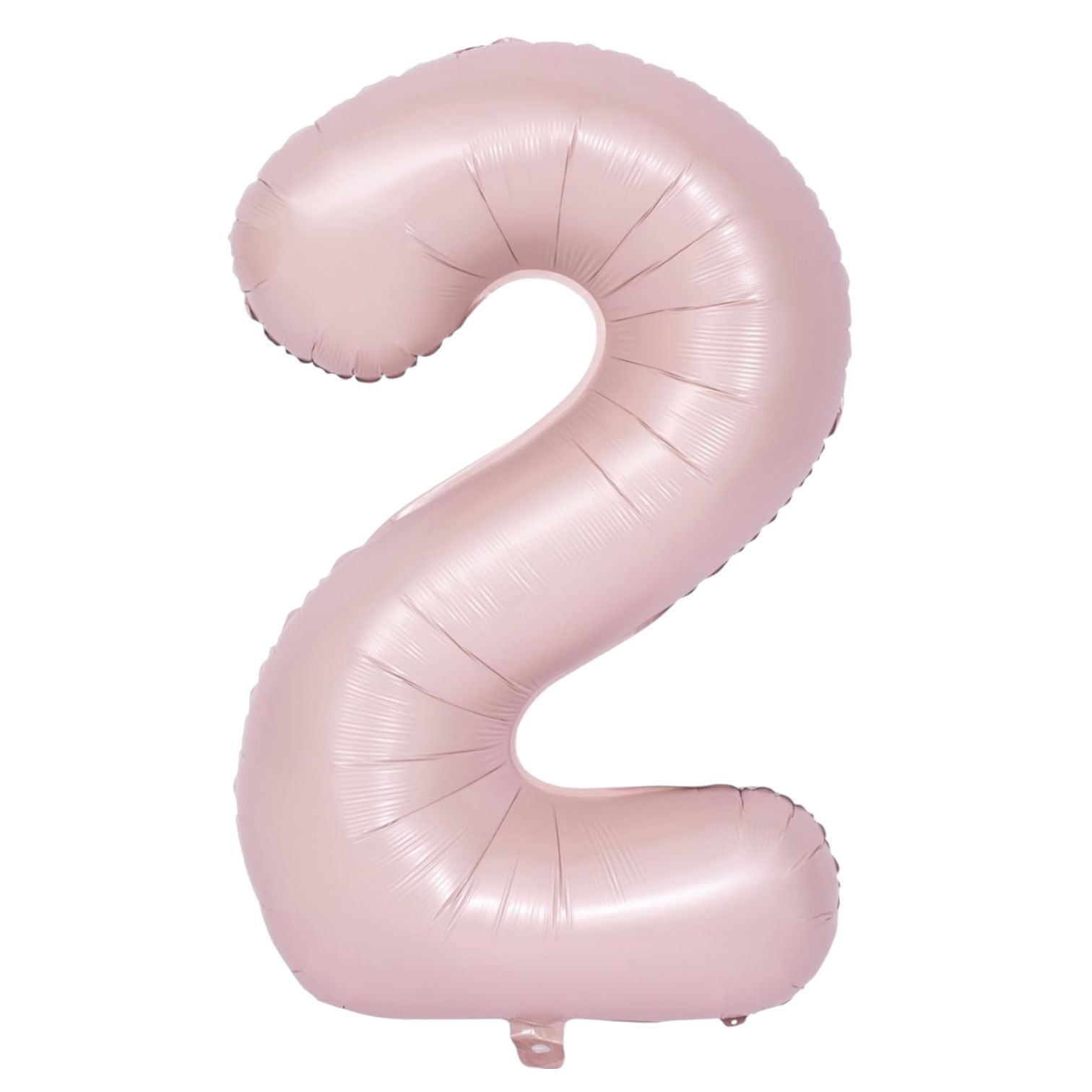 2 Saten Pembe Rakam Folyo Balon