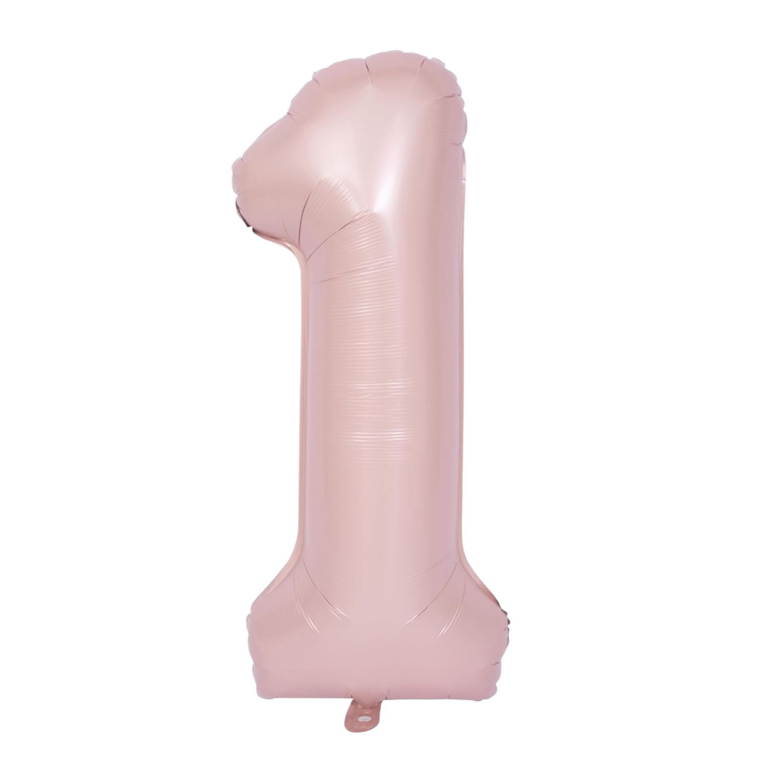 1 Saten Pembe Rakam Folyo Balon