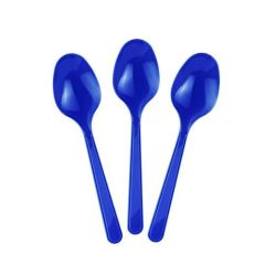 Lacivert Plastik Kaşık 24 Adet