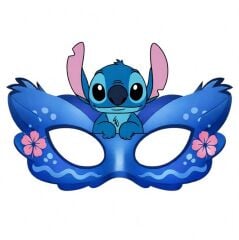 Stitch Karton Parti Maske 6 Adet