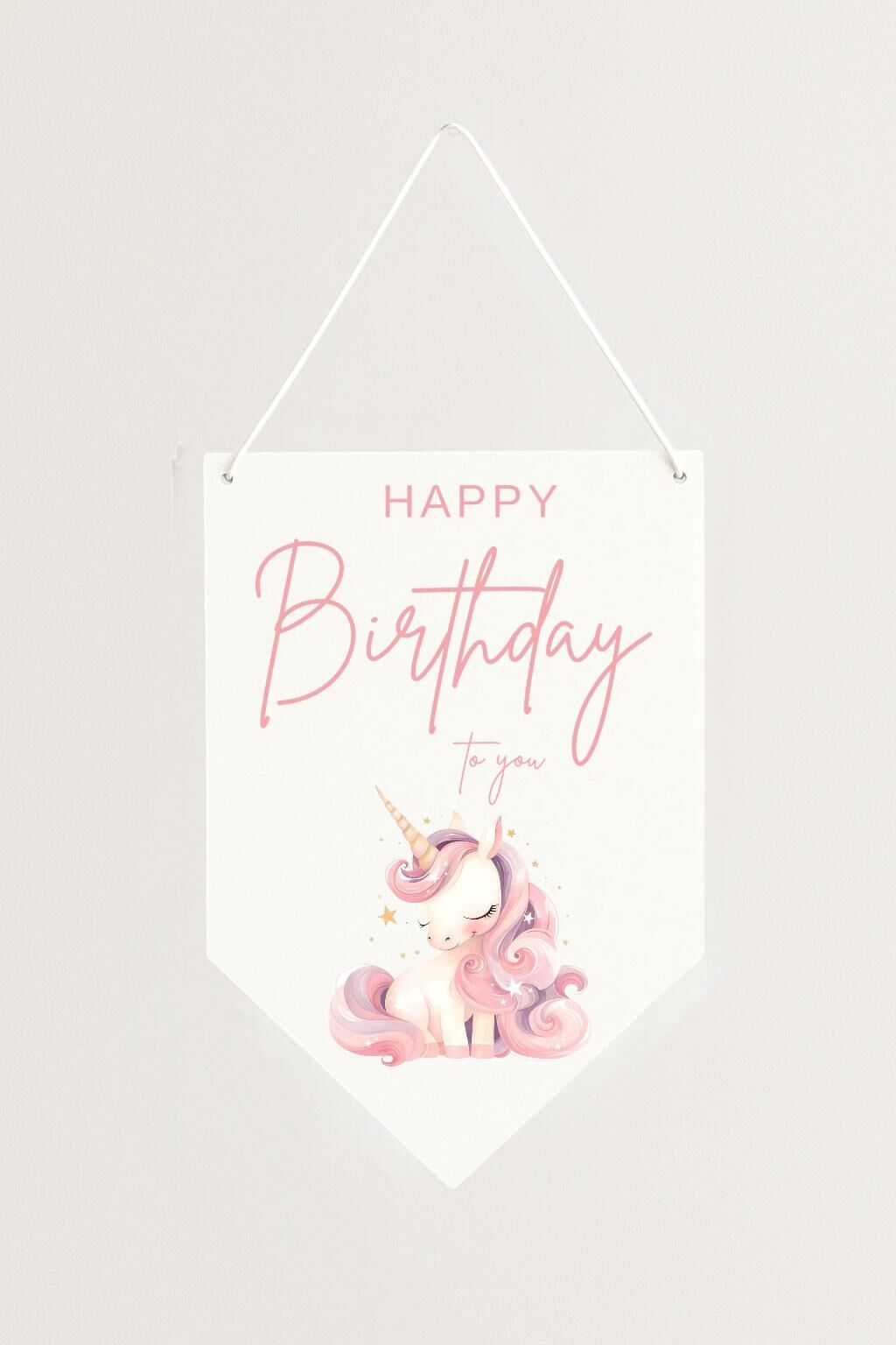 Unicorn Kağıt Afiş Flama