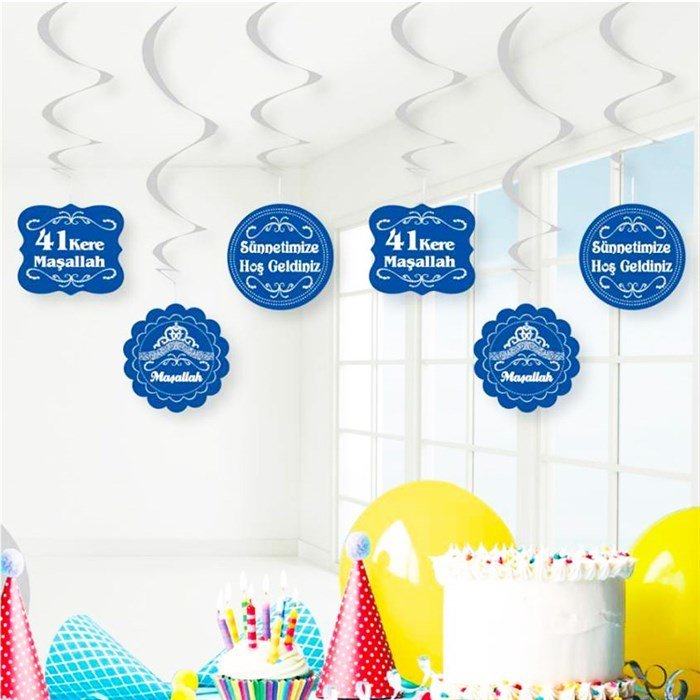 Sünnet Sarkıt Süs 6 Adet