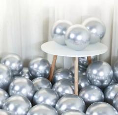 50 Lİ GÜMÜŞ KROM BALON