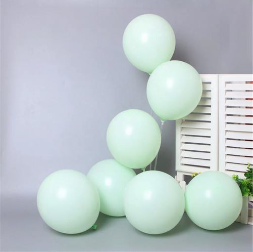 Mint Yeşili Makaron Balon 10 Adet