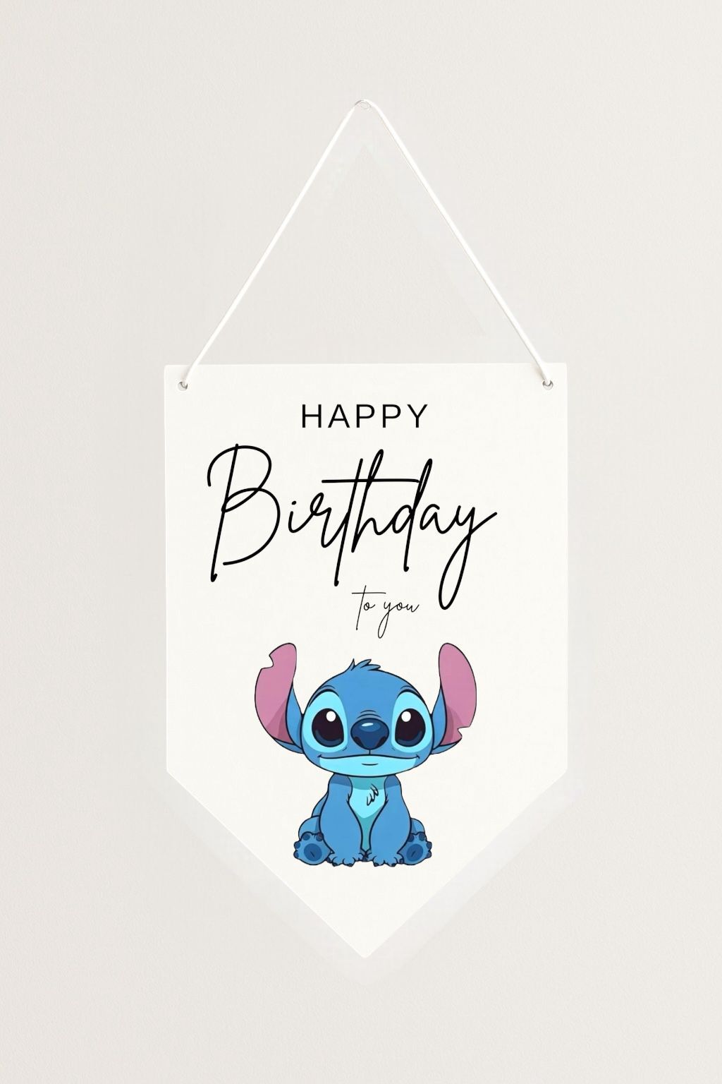 Stitch Kağıt Afiş Flama