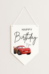 Cars Kağıt Afiş Flama