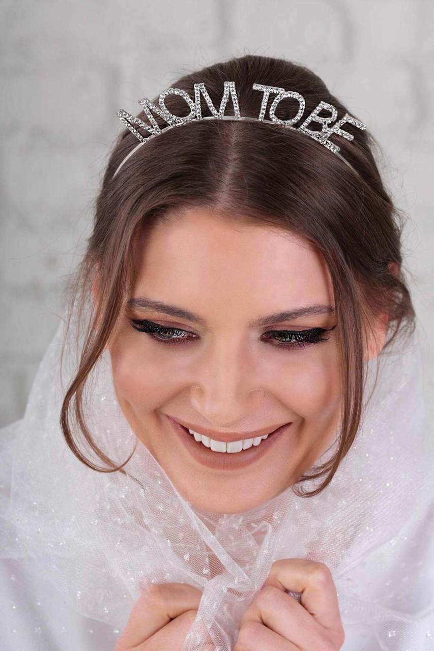 Gümüş Swarovski Mom To Be Taç