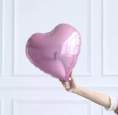 Pembe Kalp Folyo Balon 1 Adet