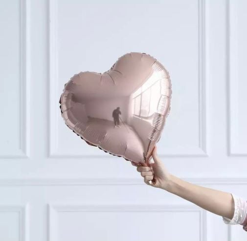 Rosegold Kalp Folyo Balon 1 Adet