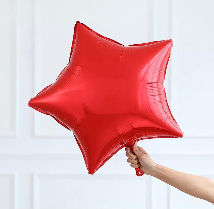 Kırmızı Yıldız Folyo Balon 1 Adet