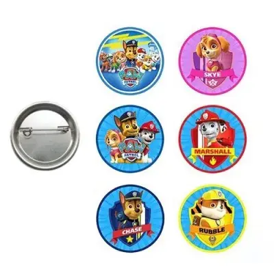 Paw Patrol Rozet 6 Adet