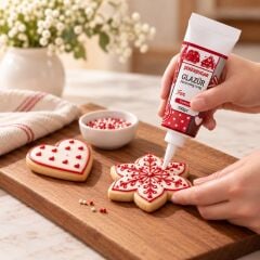Kırmızı Glazür Tüp 100gr