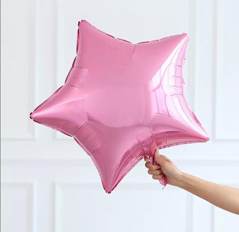 Pembe Yıldız Folyo Balon 1 Adet
