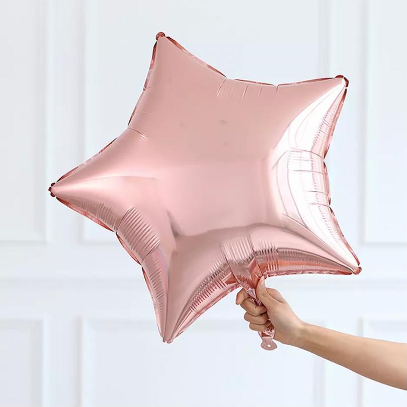 Rosegold Yıldız Folyo Balon 1 Adet