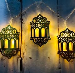 Gold Metal Kandil Led