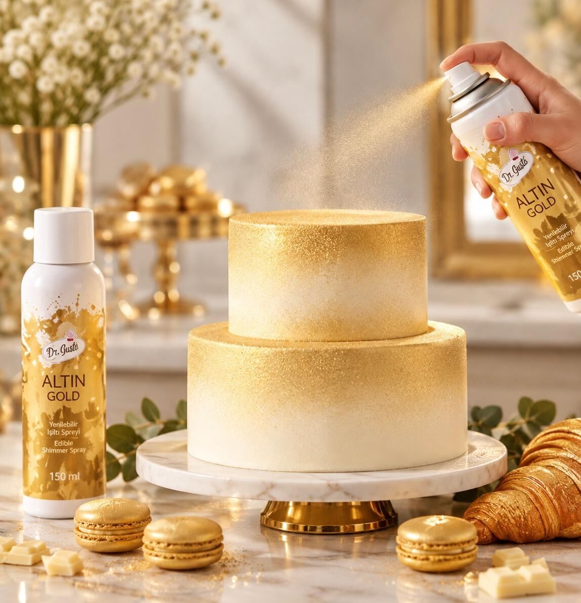 Gold Sprey Gıda Boyası 150 ml