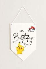 Pokemon Kağıt Afiş Flama