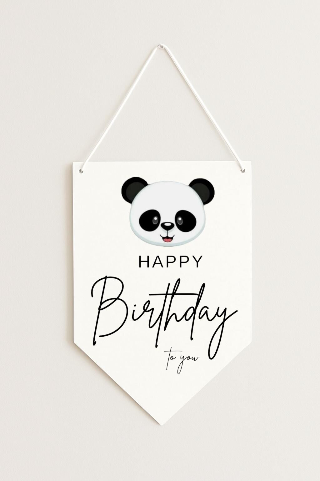 Panda Kağıt Afiş Flama