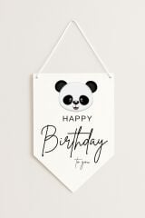 Panda Kağıt Afiş Flama