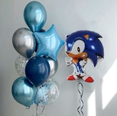 Blue Sonic Balon Demeti