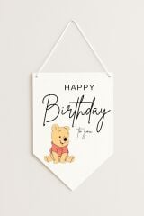 Winnie The Pooh Kağıt Afiş Flama