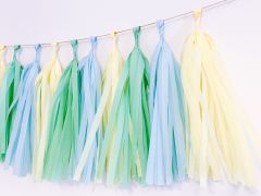 Mavi Sarı Mint Püskül Kit