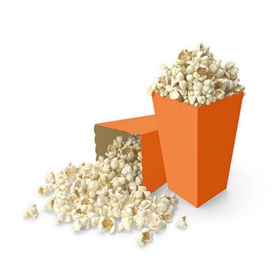 Turuncu Mısır Popcorn Kutusu 8 Adet