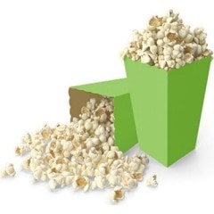 Yeşil Popcorn Mısır Kutusu 8 Adet