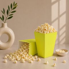 Sarı Popcorn Mısır Kutusu 8 Adet