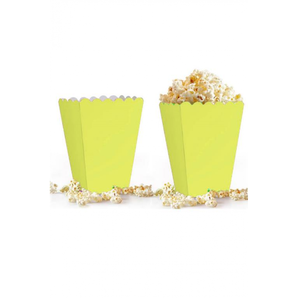 Sarı Mısır Popcorn Kutusu 8 Adet