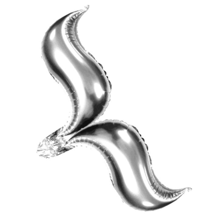 Gümüş Deniz Kızı Kuyruk Folyo Balon