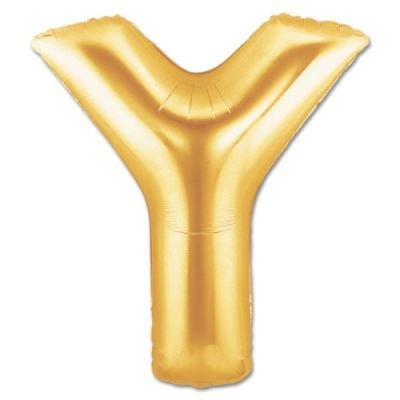100CM Y GOLD HARF BALON