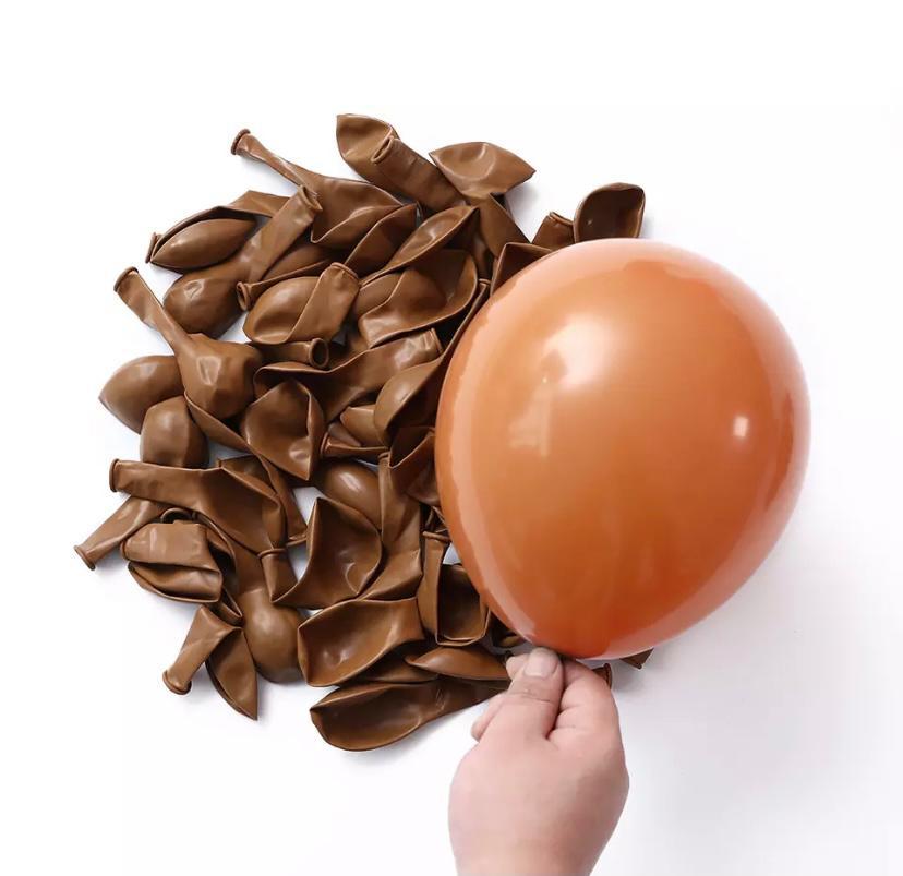 5 inç Mini Karamel Makaron Balon 10 Adet