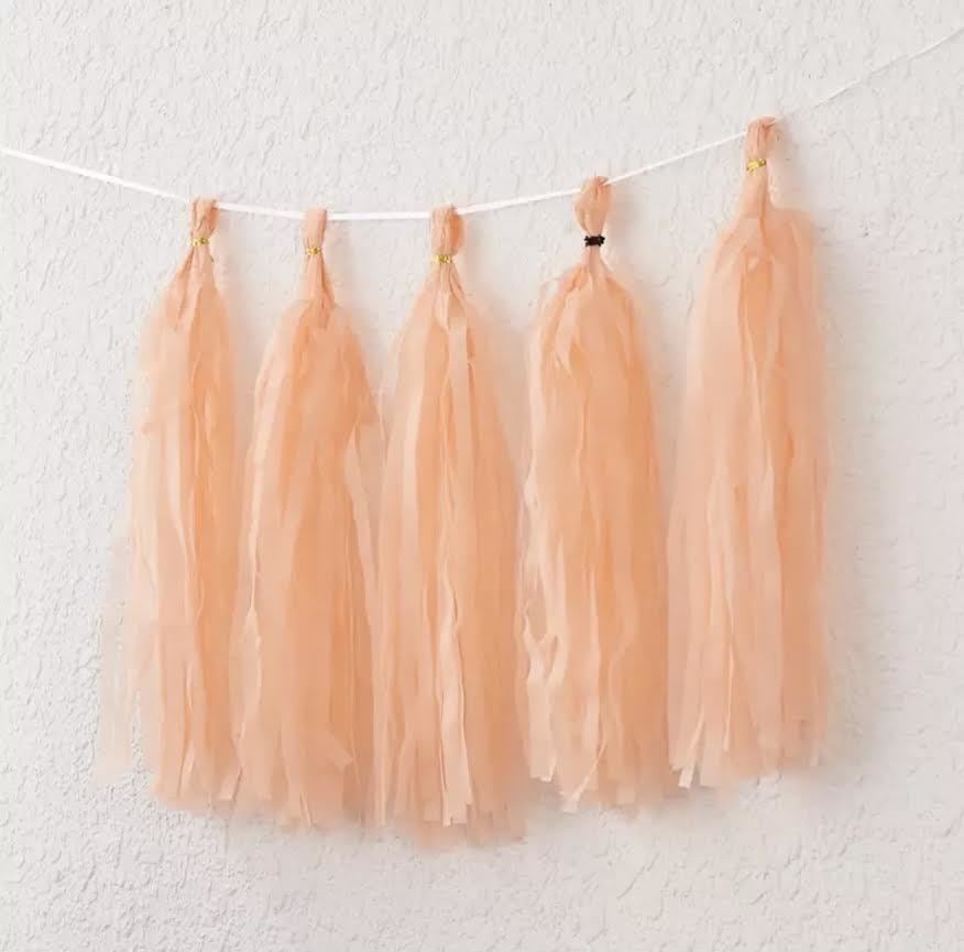 Somon Kağıt Sıralı Püskül 5 Adet